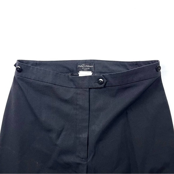 Zadig & Voltaire Black High Waist Ankle Length Pants - Picture 3 of 5